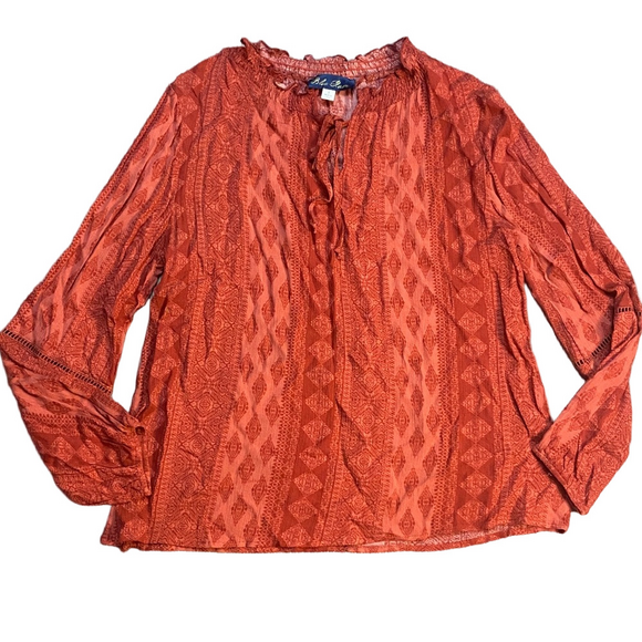 🎁Blue Rain Terracotta Patterned Blouse - Picture 2 of 6
